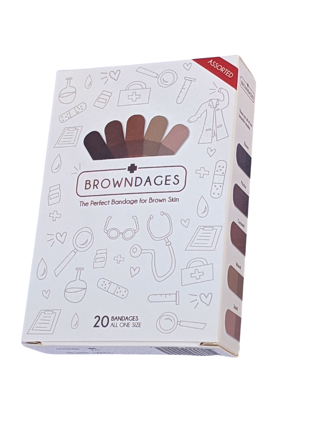 Shades of Melanin Assorted Skin Tone Browndages