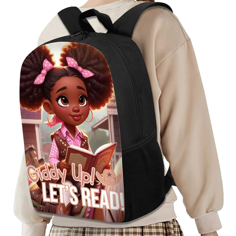 Giddy Up Let's Read 17 Inch Backpack