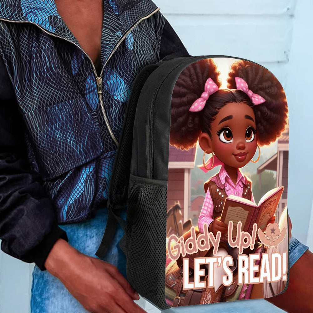 Giddy Up Let's Read 17 Inch Backpack