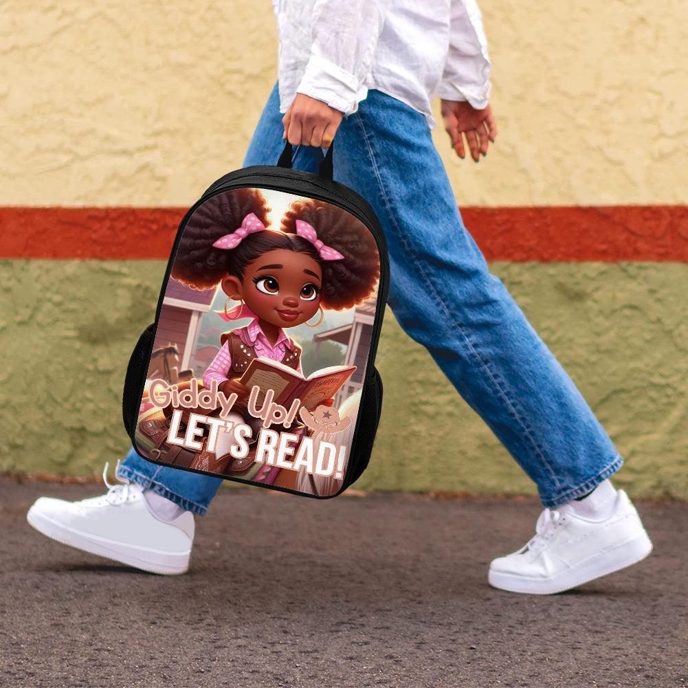 Giddy Up Let's Read 17 Inch Backpack