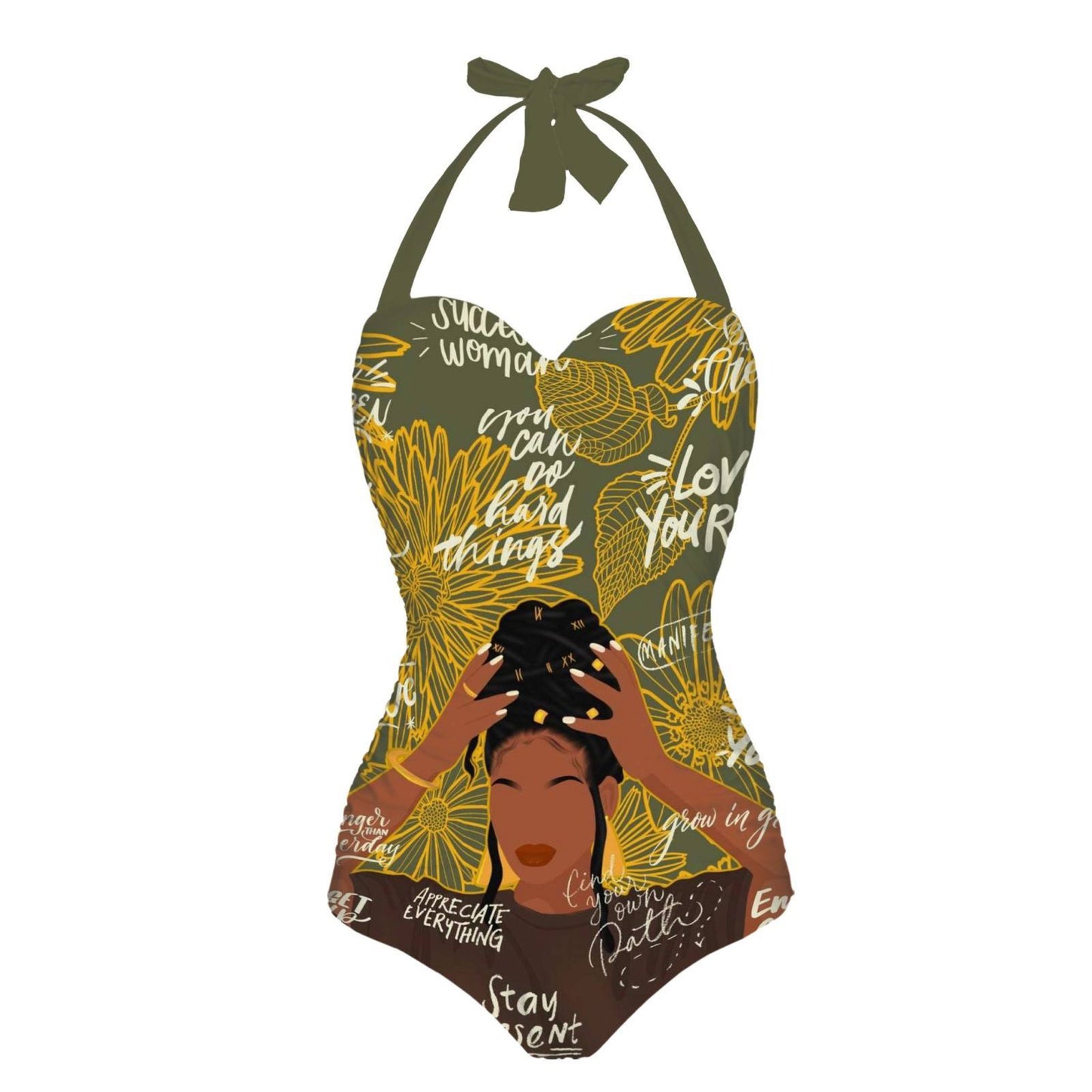 Sunflower Soul Vintage Pinup Swimsuit