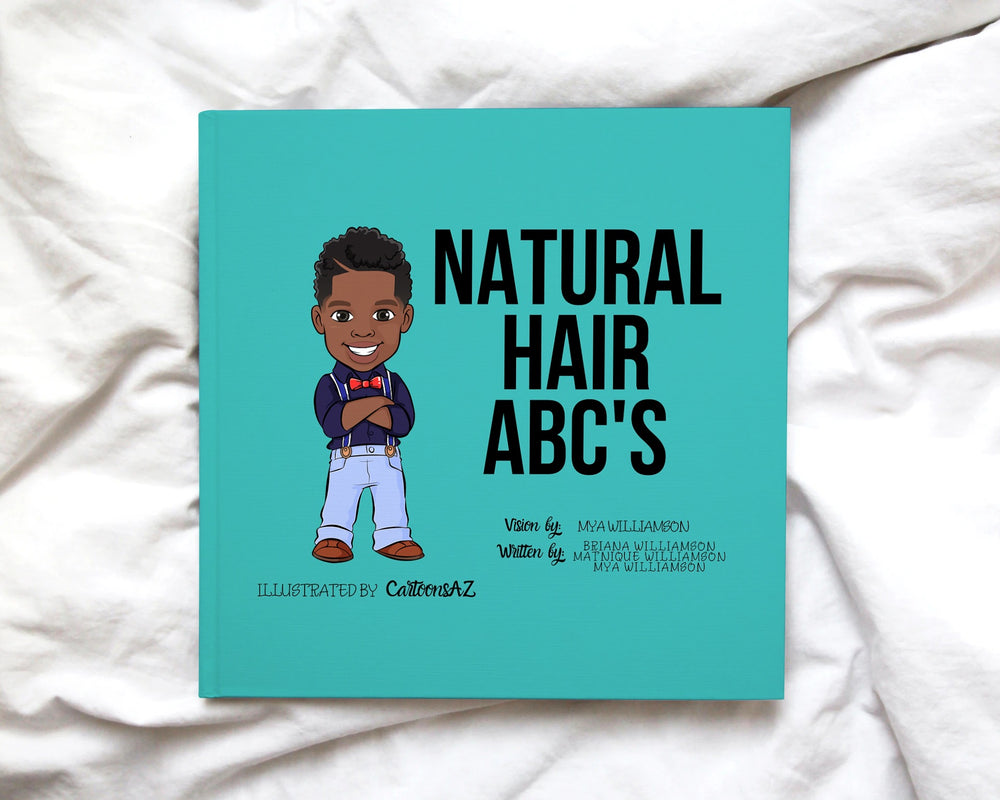 
                
                    Load image into Gallery viewer, Natural Hair ABC&amp;#39;s 8x8 Soft Cover- Natural Hair Boy
                
            
