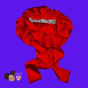 
                
                    Load image into Gallery viewer, Satin Bling Bling Bonnet
                
            